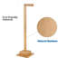 Bamboo Freestanding Toilet Paper Holder Storage Roll holder 5 Toilet Paper Rolls