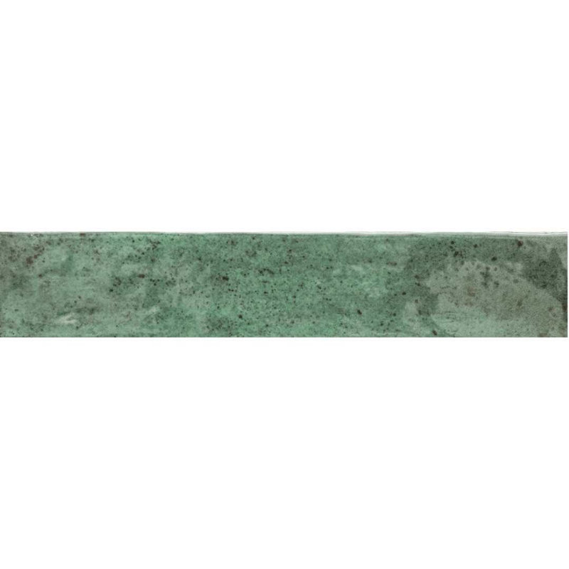 Ibiza 2" x 10" Ceramic Brick Look Subway Wall & Floor Tile, Green