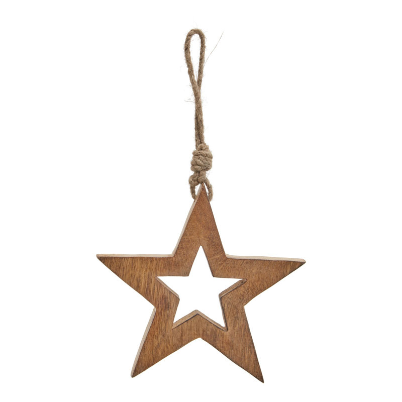 Aniyahlee Handmade Wood Novelty & Humour Ornament Accessory, Natural, 14cm H x 14cm W x 3cm D