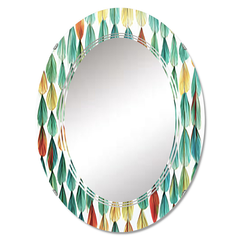 Dortmund - Miroir mural moderne ovale, 36 po x 24 po