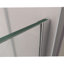 Unidoor Plus 48" W x 34.375" D x 72" H Frameless Pivot Rectangle Shower Enclosure with Fixed Panel-1132485737