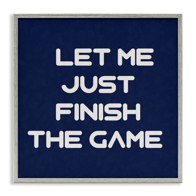 «Finish the Game», estampe numérique encadrée par Anna Quach