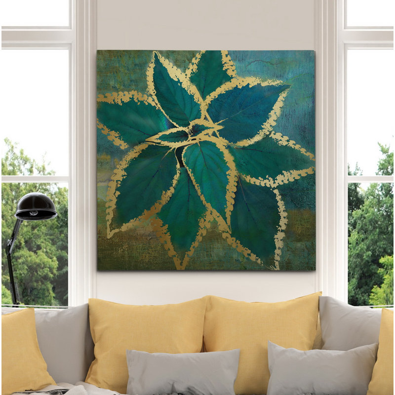 « tropical burst », peinture, H 24 po x l 24 po x P 1,5 po, Toile tendue