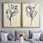 Floral Marker I - Ensemble de 2 reproductions d'art sur toile encadrées-522580247-522580241