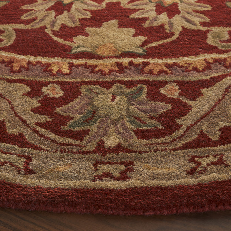 Tapis oriental en laine touffeté à la main Dunbar, Rond 6 pi