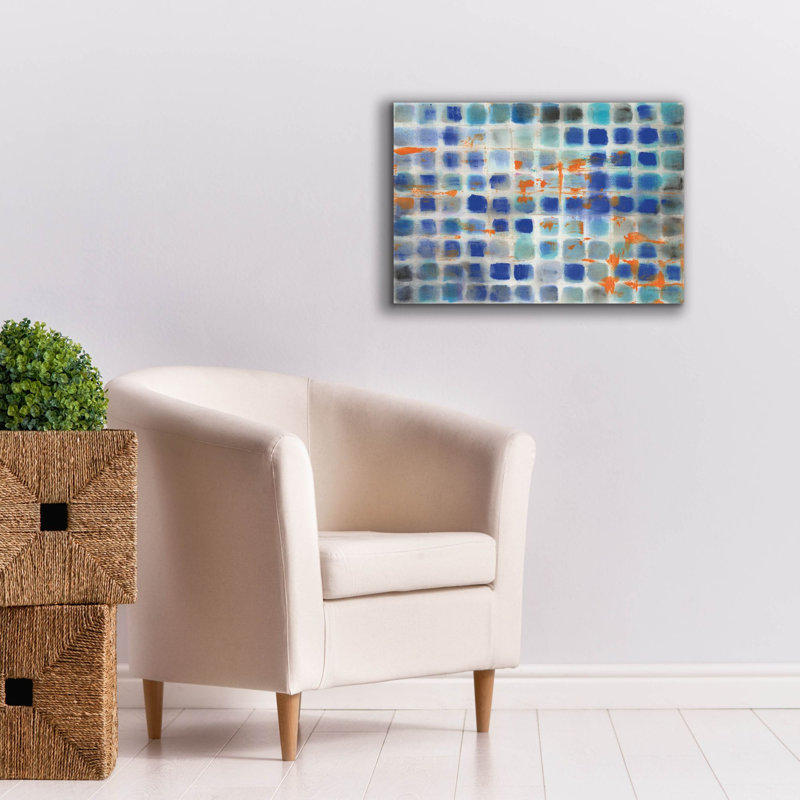 «Hip Geometric» par Danhui Nai, art mural sur toile, H 18 po x l 26 po