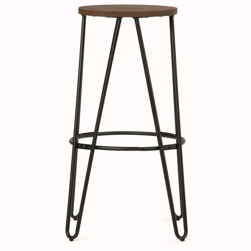 Tabouret de bar 24 po avec siège en bois 24 po