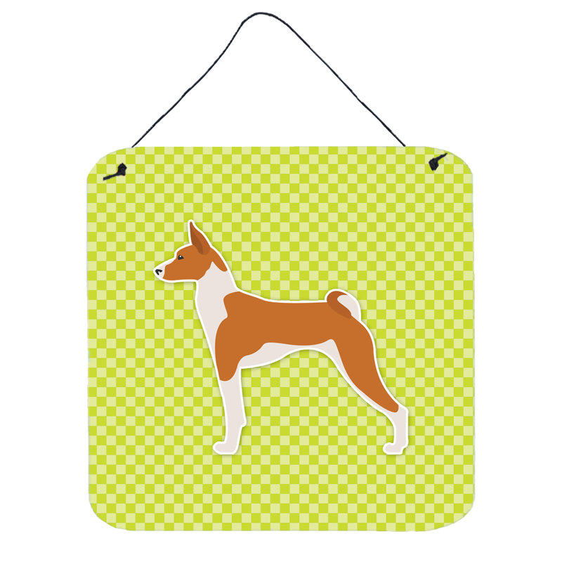 Décoration murale Burniece Basenji, Vert
