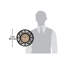 Classic Round Plastic Wall Clock 12 Inches - Brown