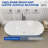 Colour 59" x 28" Freestanding Acrylic Soaking Bathtub, Lozenge Texture Surface with Chrome Drain & Non-Slip Design, cUPC-Certified for Modern Luxury Bathrooms-111015771