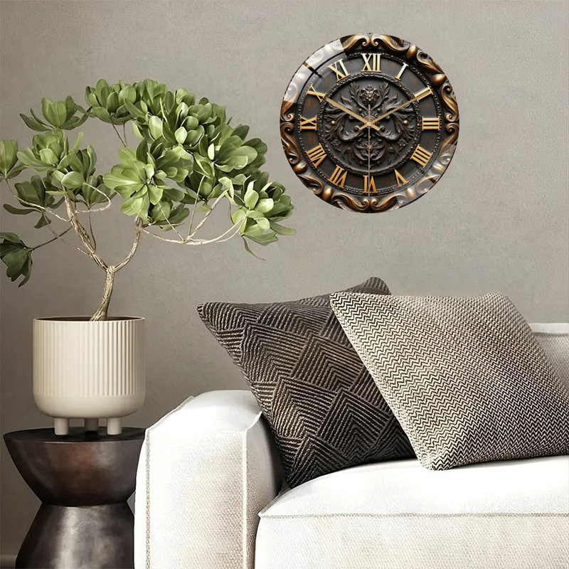 Horloge murale rétro Vintage, œuvre d'art 12 po