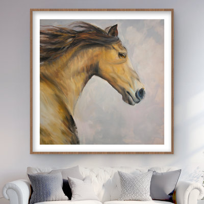 Proud Steed with Mane in Wind | Horse Livingroom Print