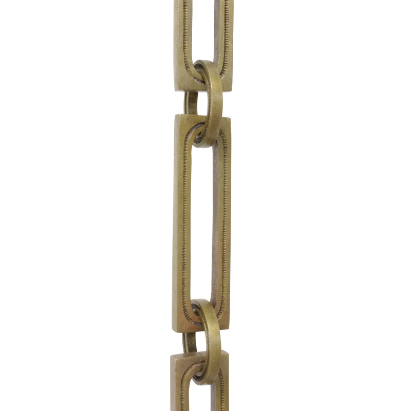 Hinge Solid Brass Chain or Chain Break, Antique Brass