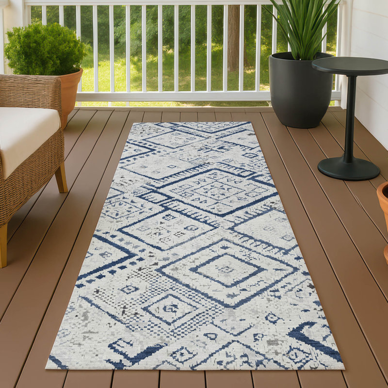 Tapis lavable à la machine intérieur / extérieur ACN2470, Ivoire ivoire, Tapis de couloir 2 pi 3 po x 7 pi 6 po