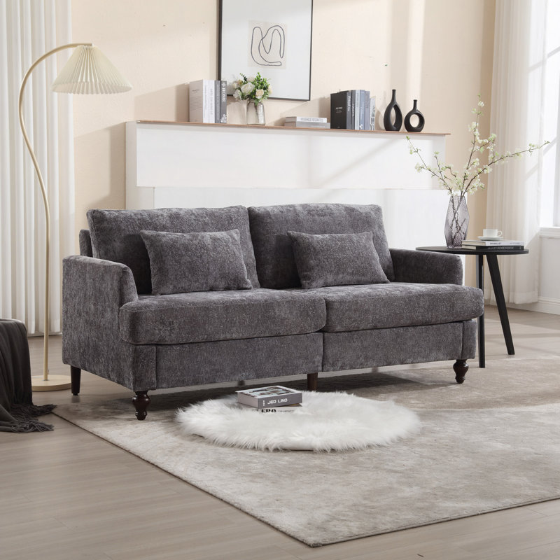 Canapé Chenille, Gris