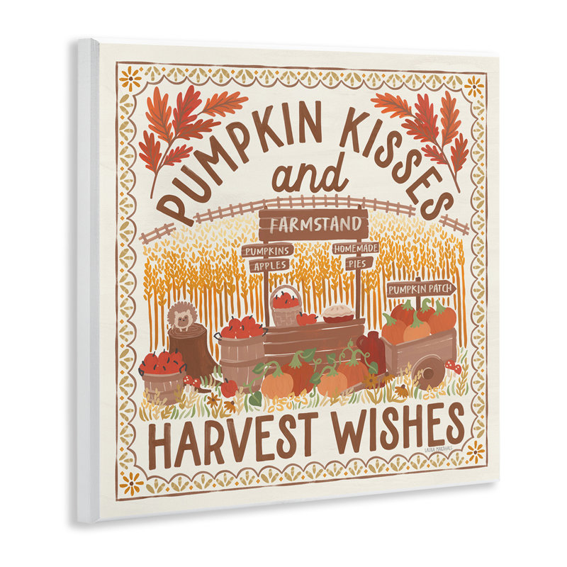 «Pumpkin Kisses Fall Scene» par Laura Marshall