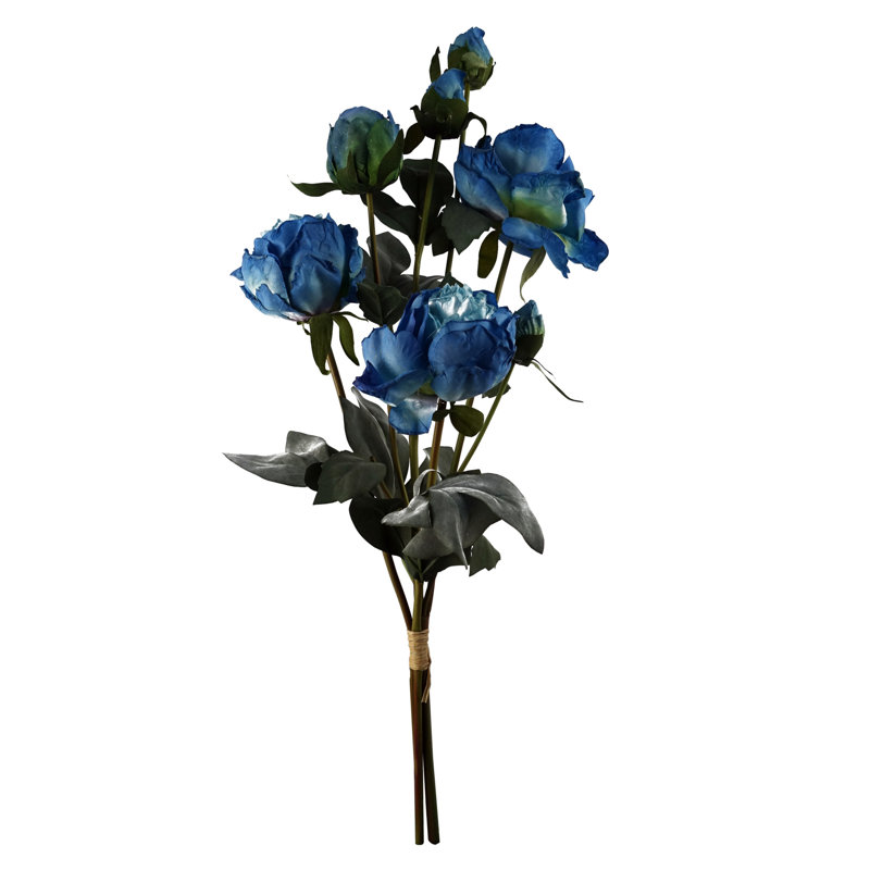 Plastic, Silk Artificial Arrangement, Blue