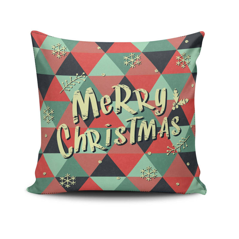 Shauna Decorative Cushion, 17.0 x 17.0 Inches, 50% Cotton / 50% Polyester, Machine Washable, Ironable, Silicone Filling, Concealed Zip Closure | Soft & Stylish Throw Pillow for Living Room, Bedroom, & Office Décor