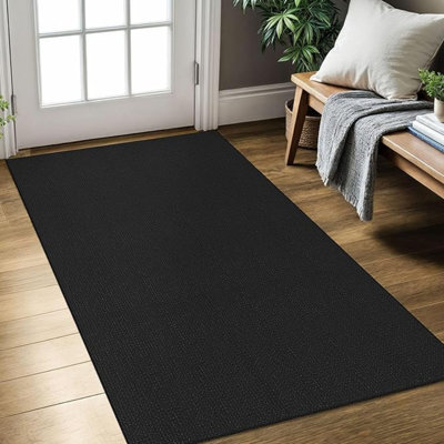 Tapis pour entrée 3 x 5 pi Tapis lavable antidérapant à envers en caoutchouc Tapis de porte intérieur Tapis de cuisine en coton Tapis d'entrée