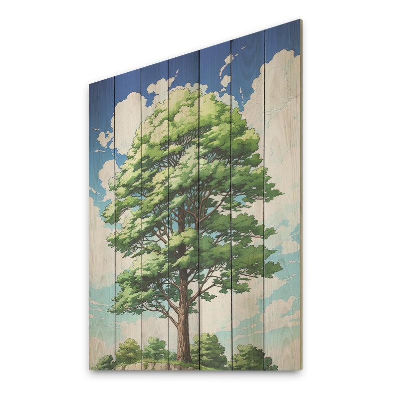 Arbre de Basswood américain ensoleillé - Essence II, H 20 po x l 10 po