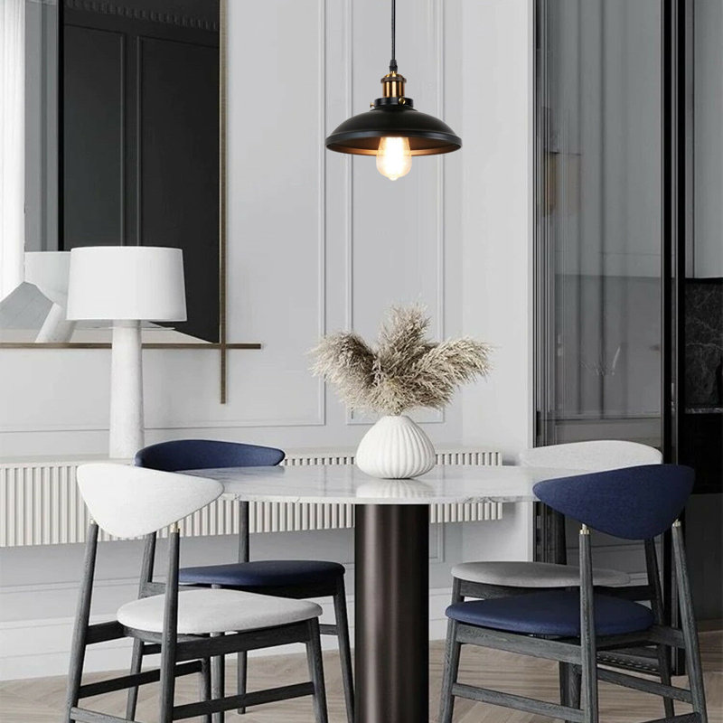 Grubbs 1 - Light Dome Pendant, Black