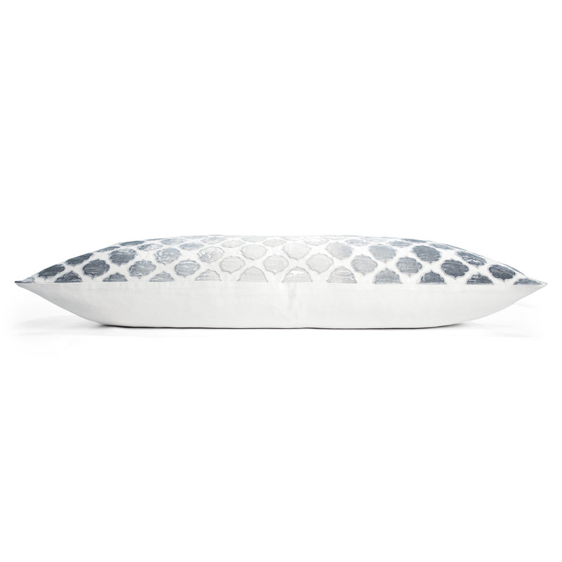 Tile Lumbar Pillow Cover & Insert, Steel