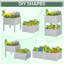 Tefft Set of 2 26L Garden Raised Bed Elevated Patio Planter Box, Grey