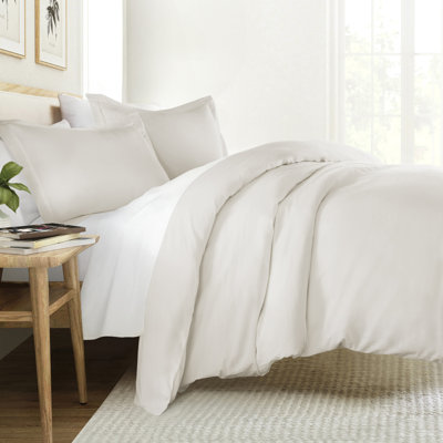 Vintage Washed Long-Staple Sateen Cotton Duvet Cover Set