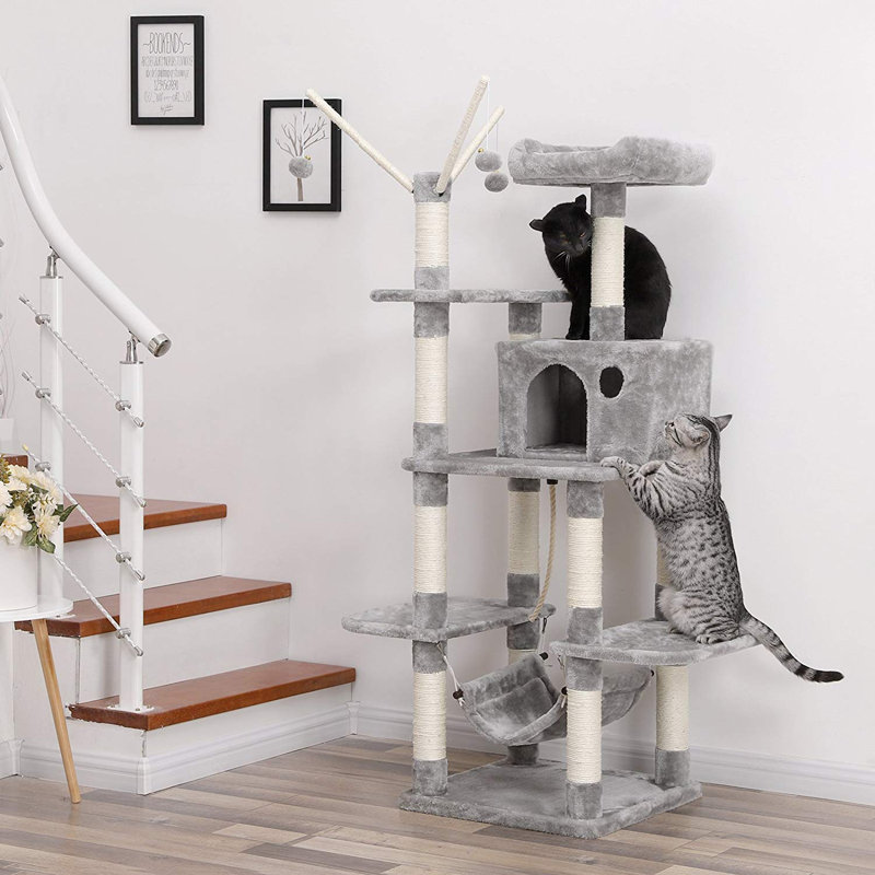 Ballina 154cm H Cat Tree, Light Grey