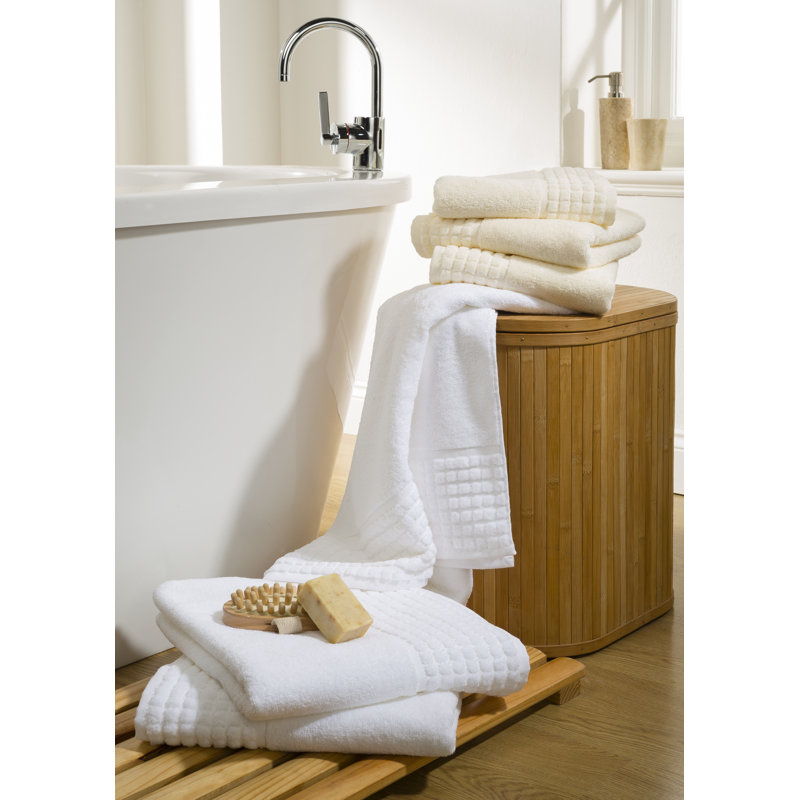 Macy Cotton Midweight Bath Sheet, White