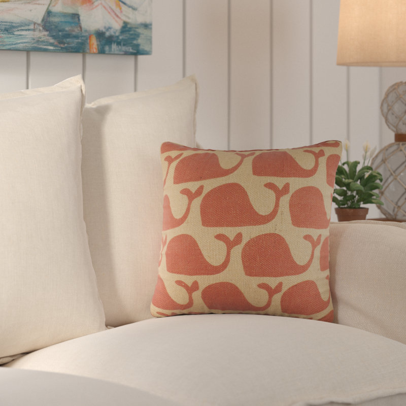 Lanclos Jute / Sisal Reversible Throw Pillow