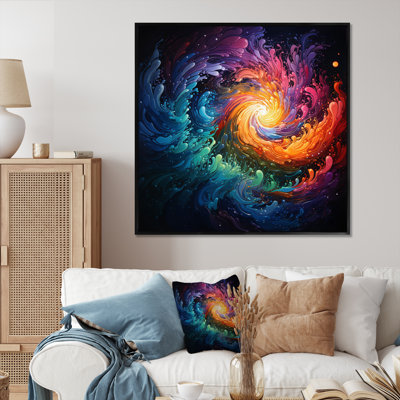 Neon Spin I sur toile