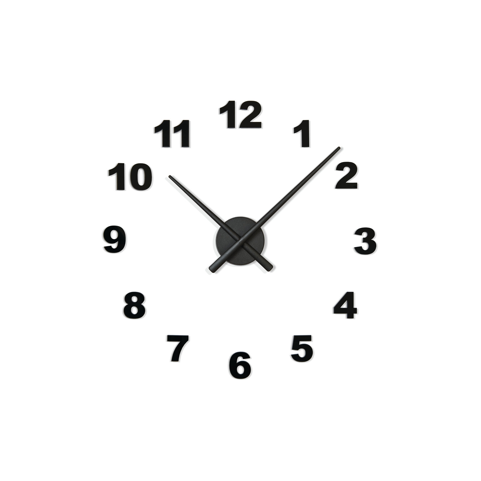 OJ 20" Wall Clock, Negro, Medium