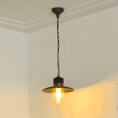 Ampere 1 - Light Aluminium/Copper Cone Pendant