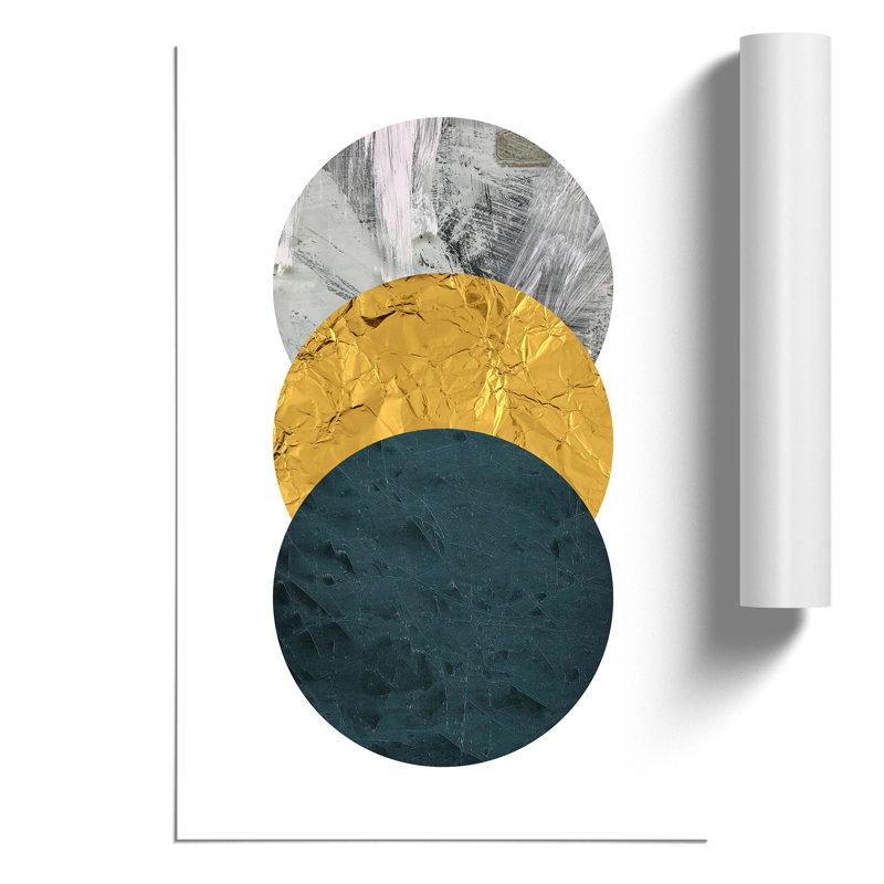 Textured Shapes - Frameless Print, 30cm H x 21cm W x 0.1cm D