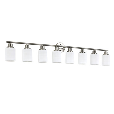 8- Bathroom Wall Sconce, With Frosted Glass Shade, Modern Minimalist For Hallway & Bedroom, , Warm Glow, Easy Installation Steps ,