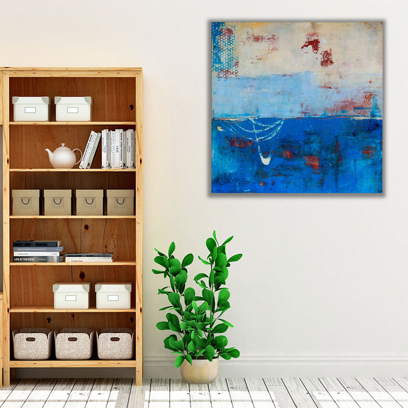 Wind Surfing - reproduction d'art sur toile, H 12 po x l 12 po