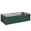 Support à plante en métal vert, 47,2 x 23,5 x 12 po, avec contrôle pratique pour l'espace extérieur