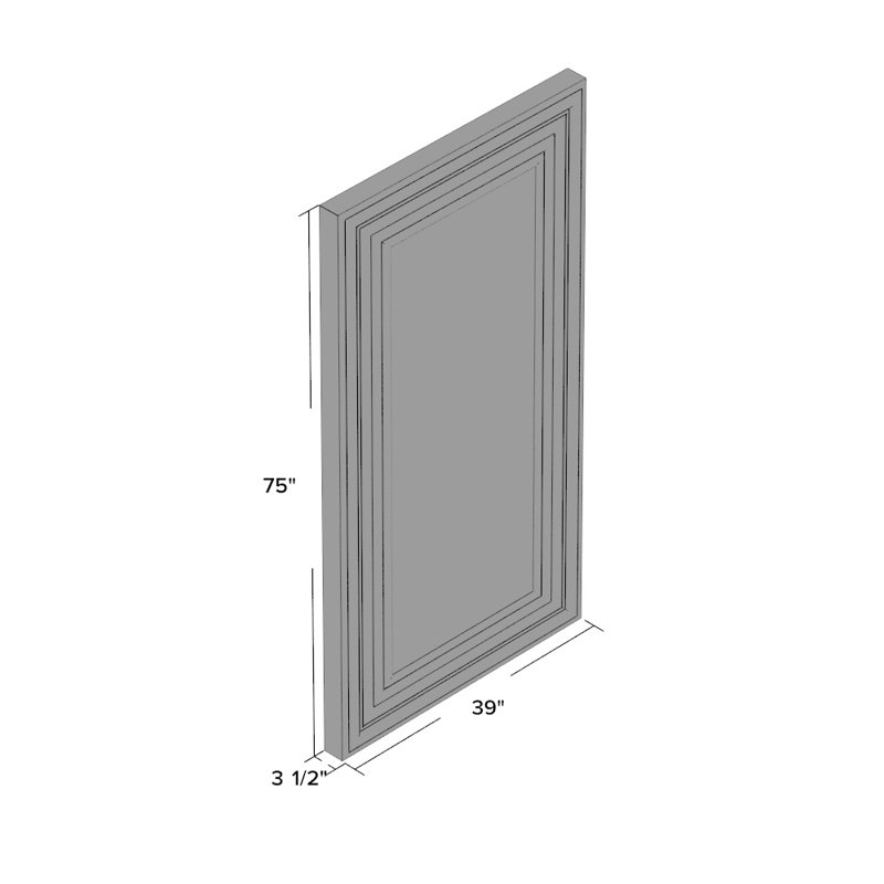 Lucilla Floor Traditional Length Mirror, 75" x 39"