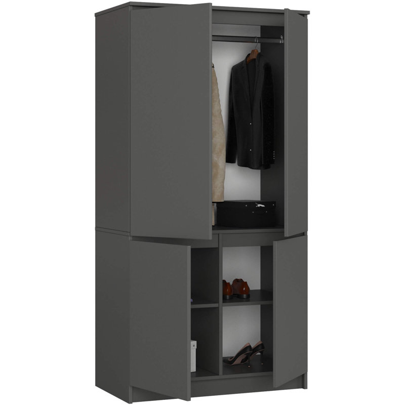 Siarhey 4 Door Wardrobe