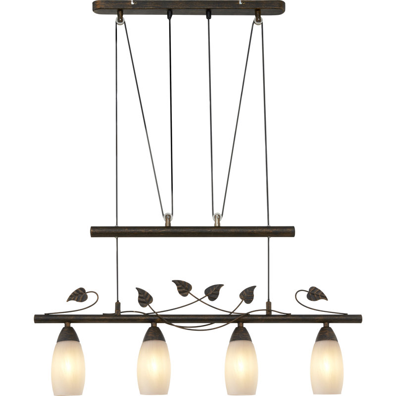 Aareona 4 - Light Antique Bronze Geometric Pendant