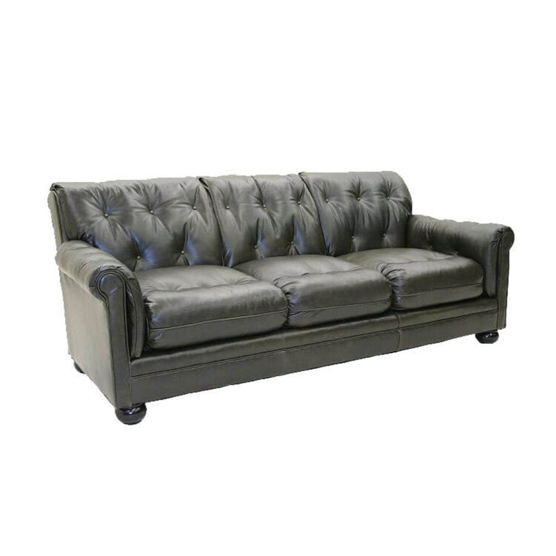 Sofa, Bella Black Performance Velvet, French Ivory