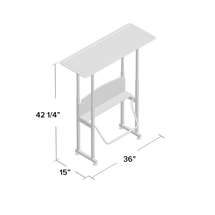 AlphaBetter® 2.0 Height – Adjustable Student Desk with Book Box