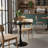 Tulip Round Dining Table, Mid-Century Modern Kitchen Table with Waterproof High Gloss MDF Tabletop & Stable Steel Pedestal Base, Multi-Functional Small Space Coffee End Table for Apartment, Studio, Living Room & Breakfast Nook-73443972-73443994-73443995