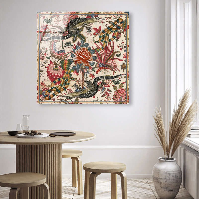 Timeless Alligator Canvas Animals Print by Oliver Gal, 40"H x 40"W, High-Gloss Acrylic Print