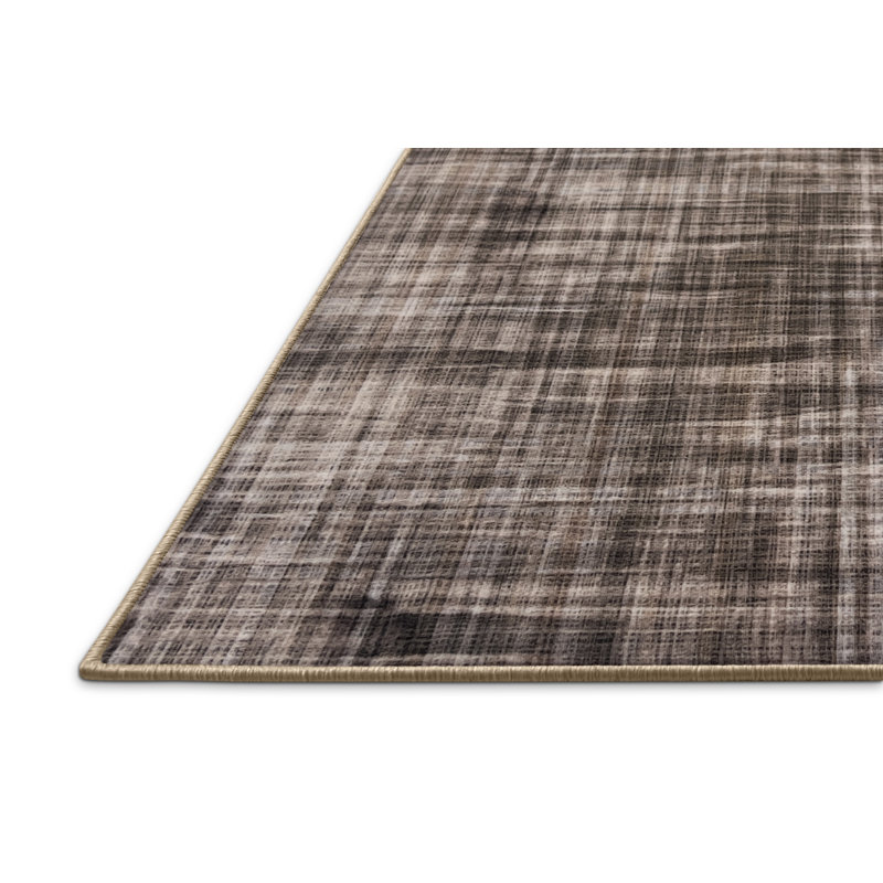 Tapis en polyester tissé à la machine en chanvre, Rectangle 3 pi x 5 pi