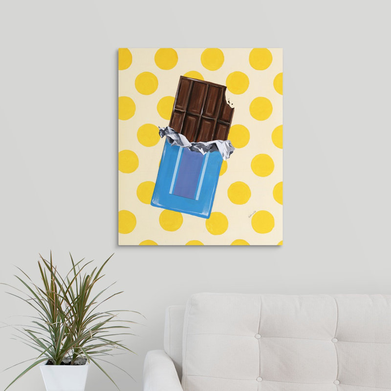 « bonbon shop i », peinture sur toile, Toile tendue, H 24 po x l 20 po x P 1,25 po