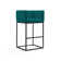 Upholstered Counter Stool with Metal Frame