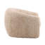 Caitlin Polyester Faux Fur Occasional Chair, Cream