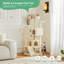 Arbre à chat, tour d'intérieur à plusieurs étages pour chat, salle de jeux pour animaux de compagnie avec grand appartement-325296786